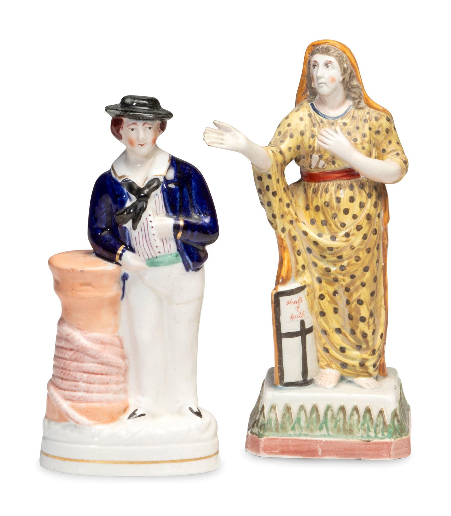 Two Staffordshire Figures