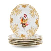A Set of Six Coalport Porcelain Dessert Plates