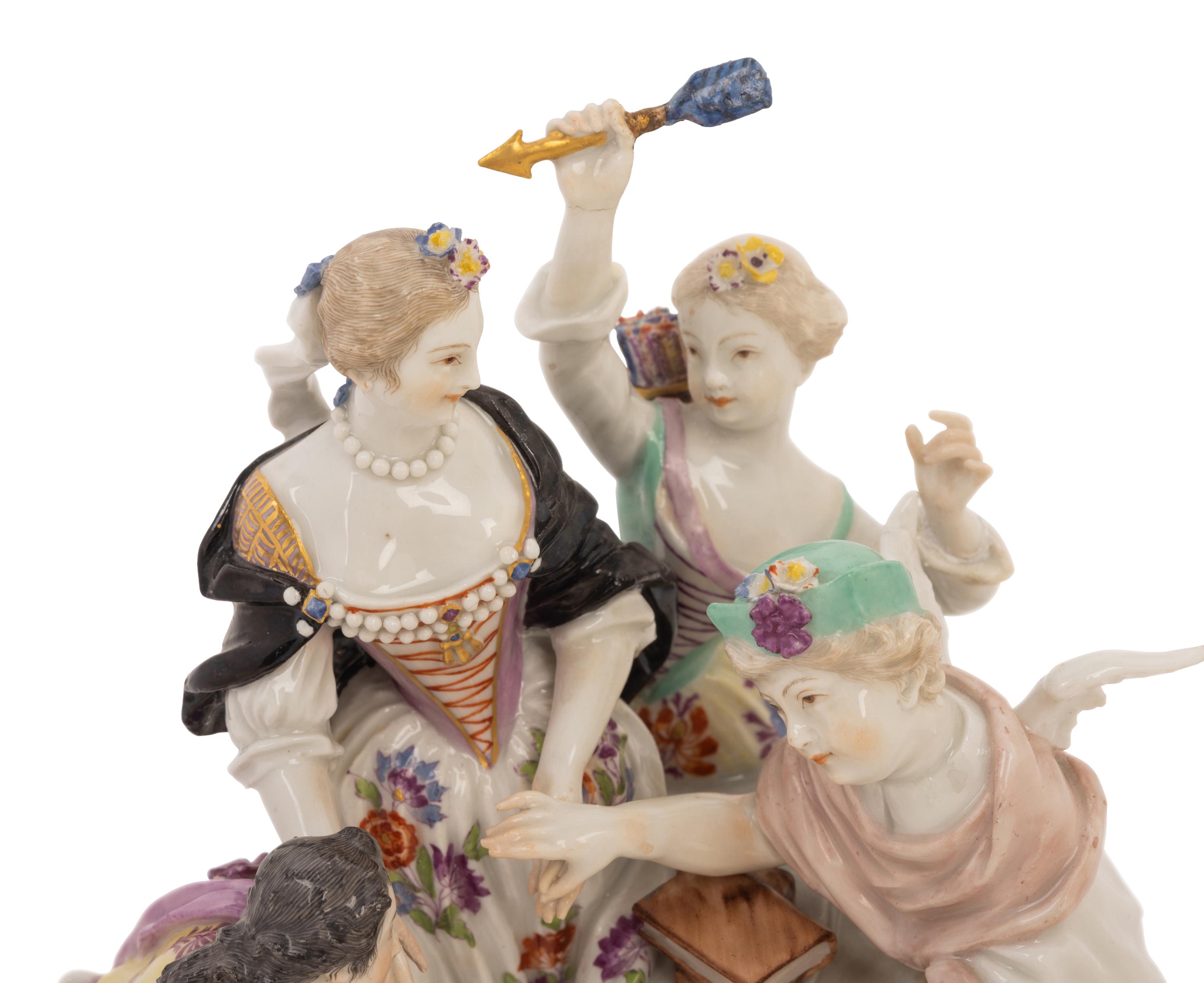 A Meissen Porcelain Figural Group