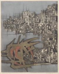 Rudolf (ru) van Rossem, (Dutch, b. 1924), Destroyed City #2, 1962