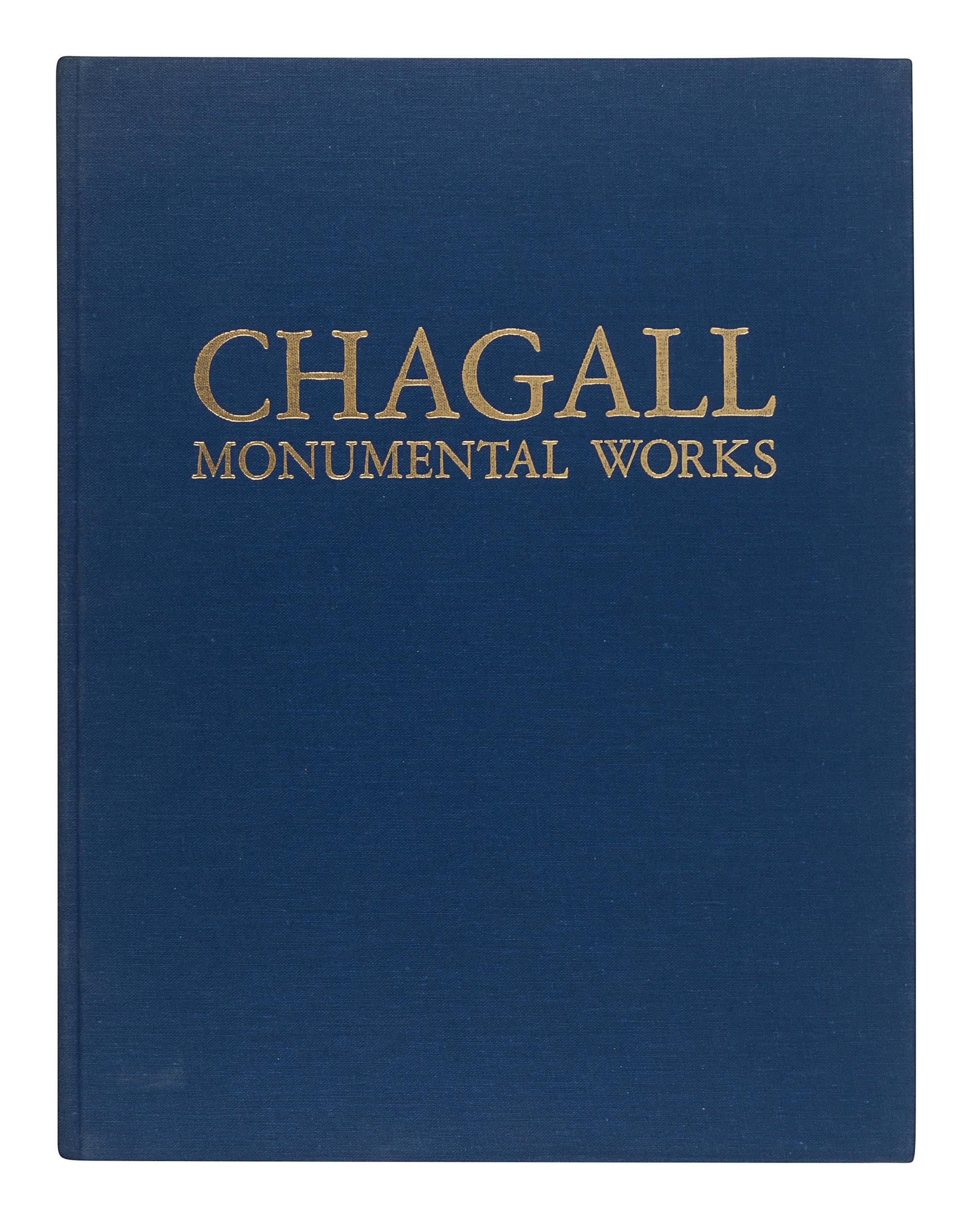 CHAGALL, Marc (1887-1995). – DI SAN LAZARRO, Gualtieri, editor. Chagall Monumental Works: Special Issue of XX Siecle Review. New York: Tudor Publishing Company, 1973.