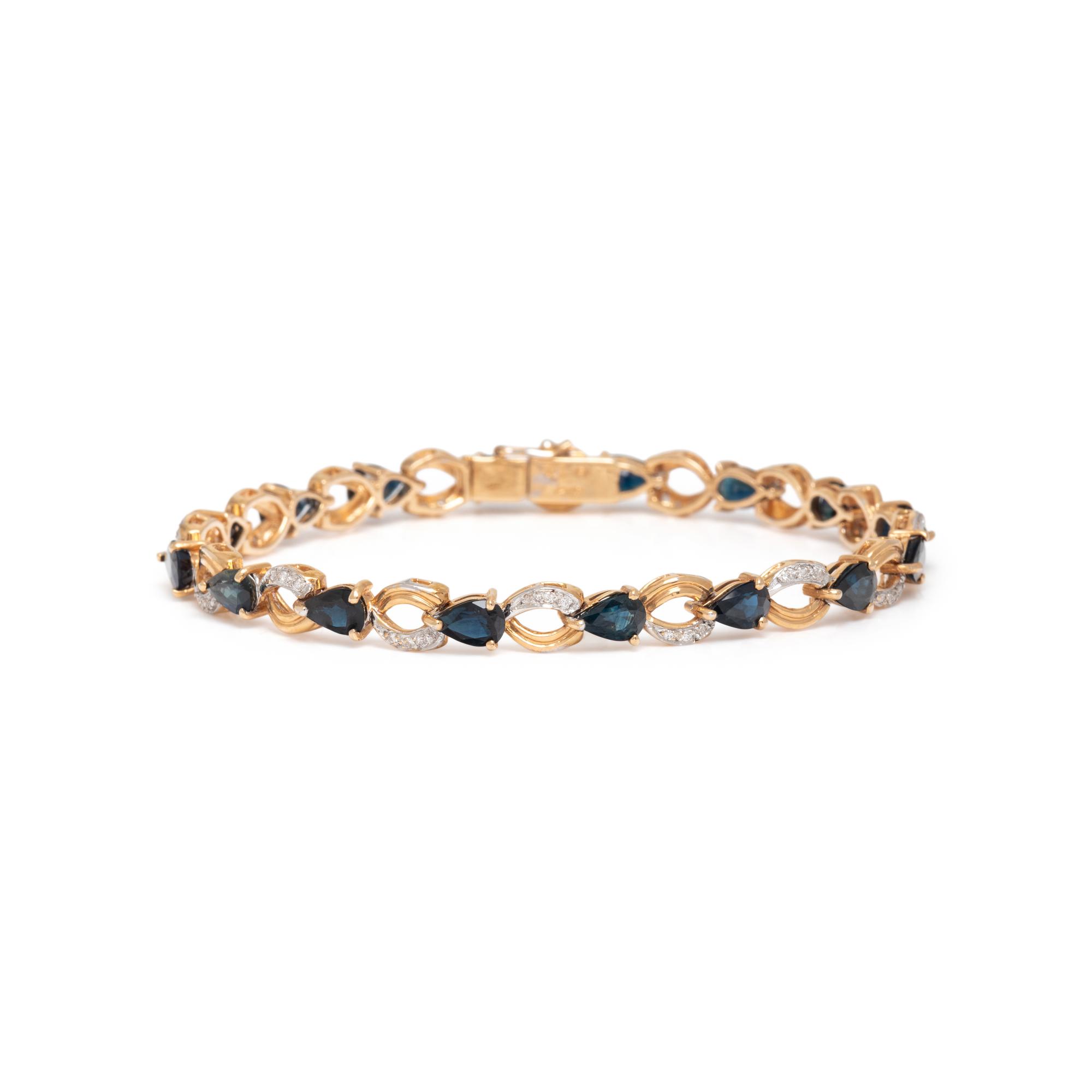 GOLD AND SAPPHIRE BRACELET