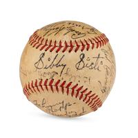 A 1947 Boston Braves Team Signed Autograph Baseball