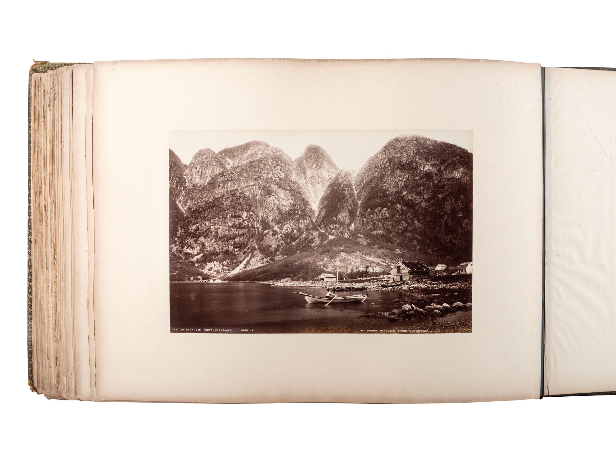 [EARLY PHOTOGRAPHY]. 5 albums with photographs of Europe and Australia.