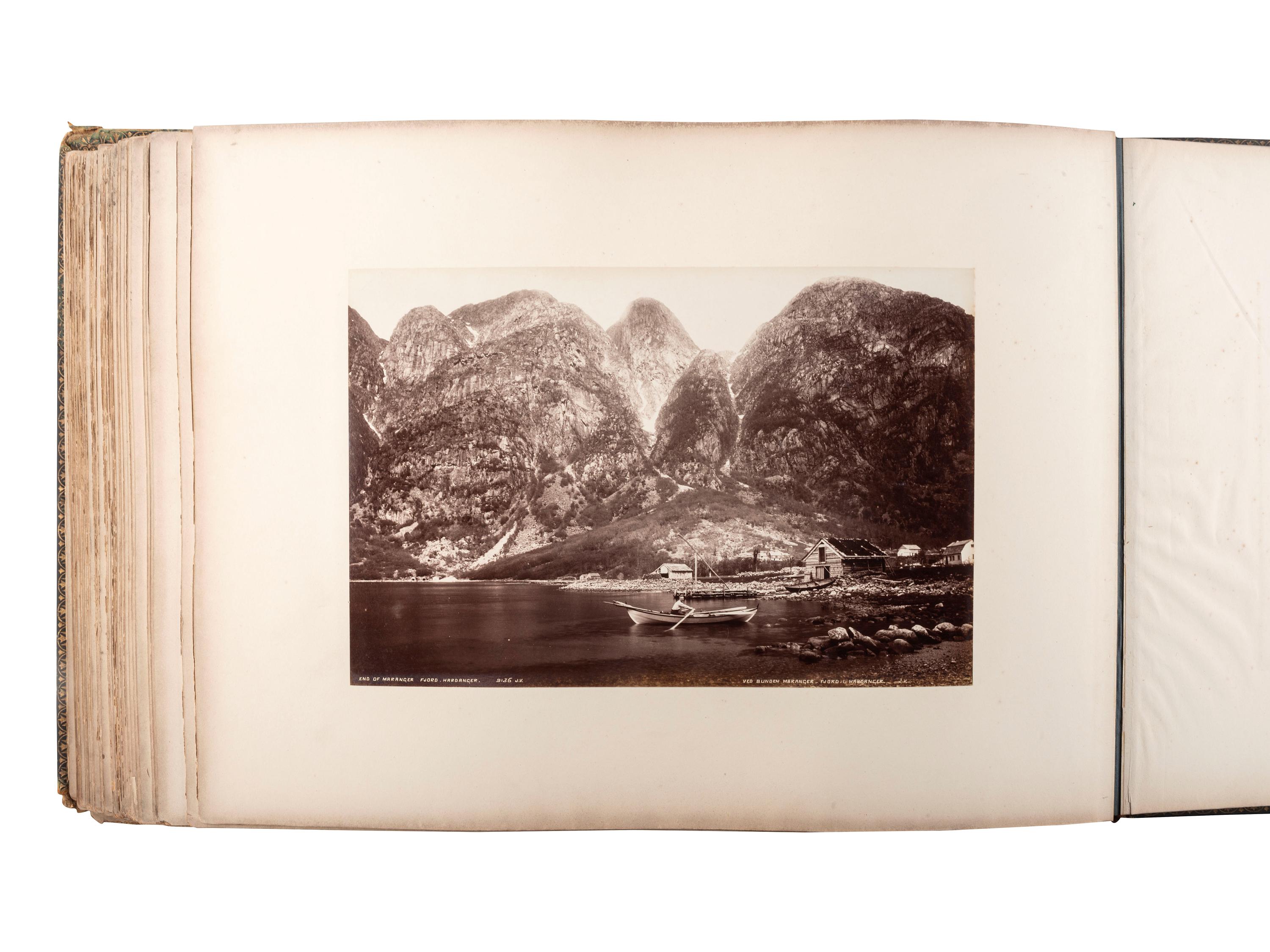 [EARLY PHOTOGRAPHY]. 5 albums with photographs of Europe and Australia.