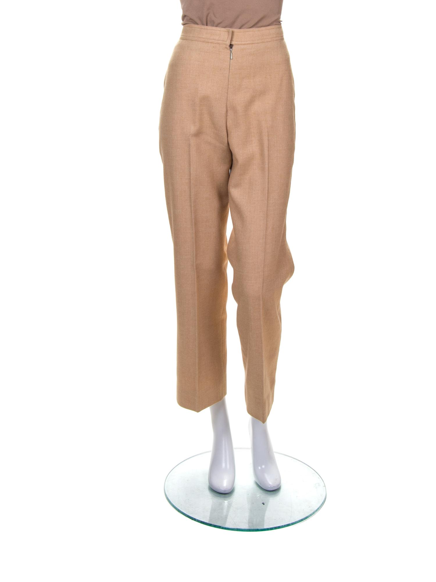 Two Pair of Courreges Wool Pleated Pants, Size 0.