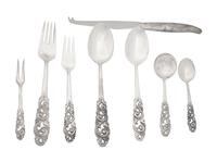 A Norwegian Silver Flatware Service