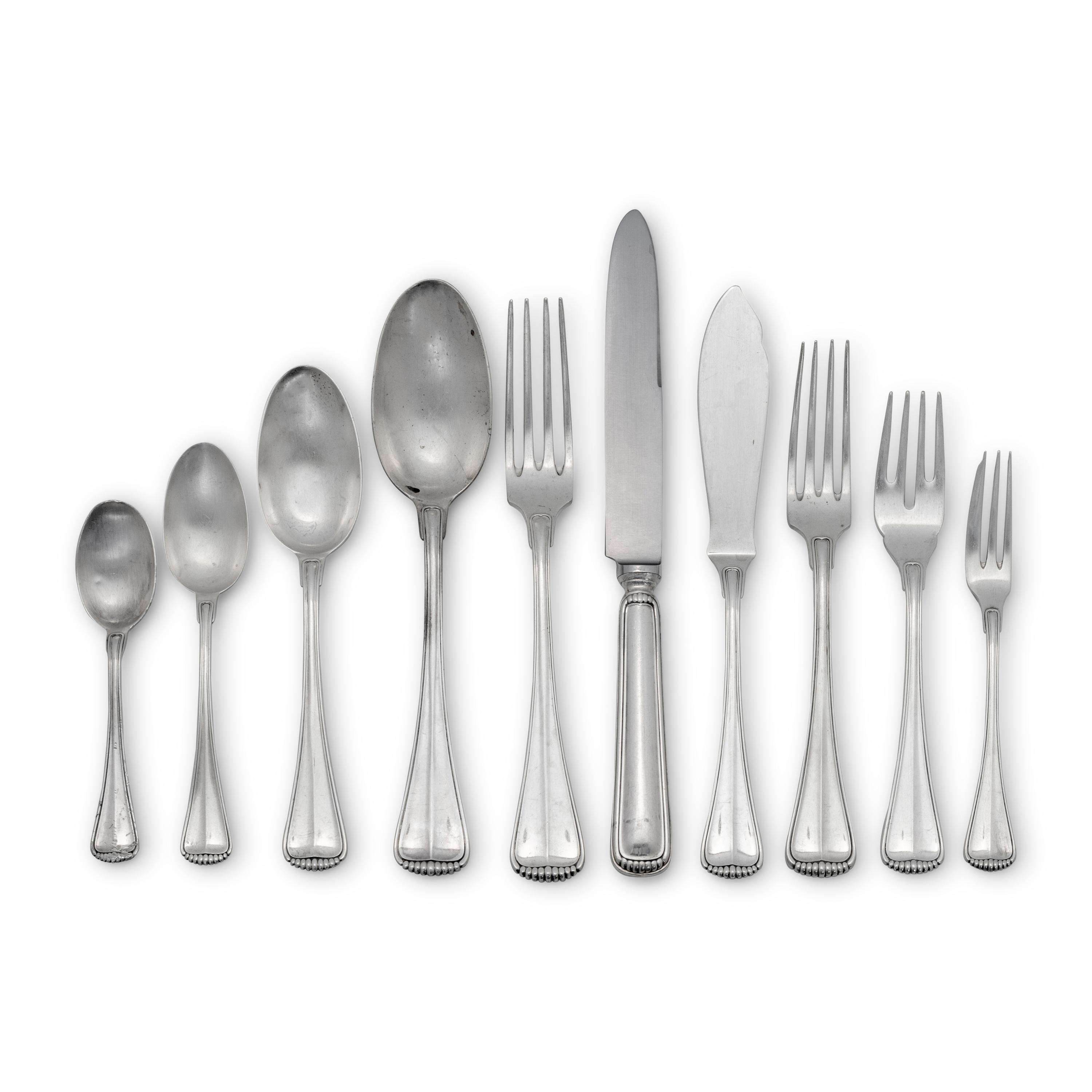 Two Buccellati Partial Silver Flatware Services