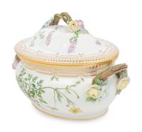 A Royal Copenhagen Flora Danica Porcelain Tureen