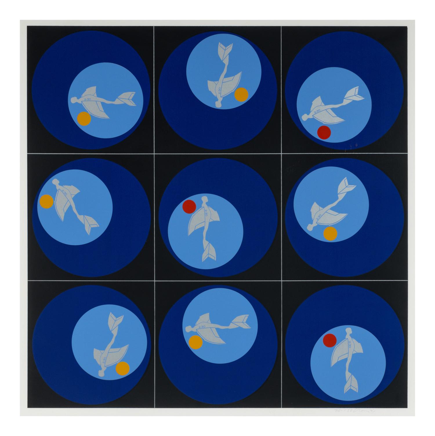 Four works from Shadows, Planes, and Targets , 1971