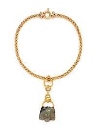 RICHARD KIMBALL, YELLOW GOLD AND NEPHRITE PENDANT