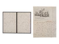 [AFRICAN AMERICANA]. Print ephemera related to enslavement and racism, comprising: