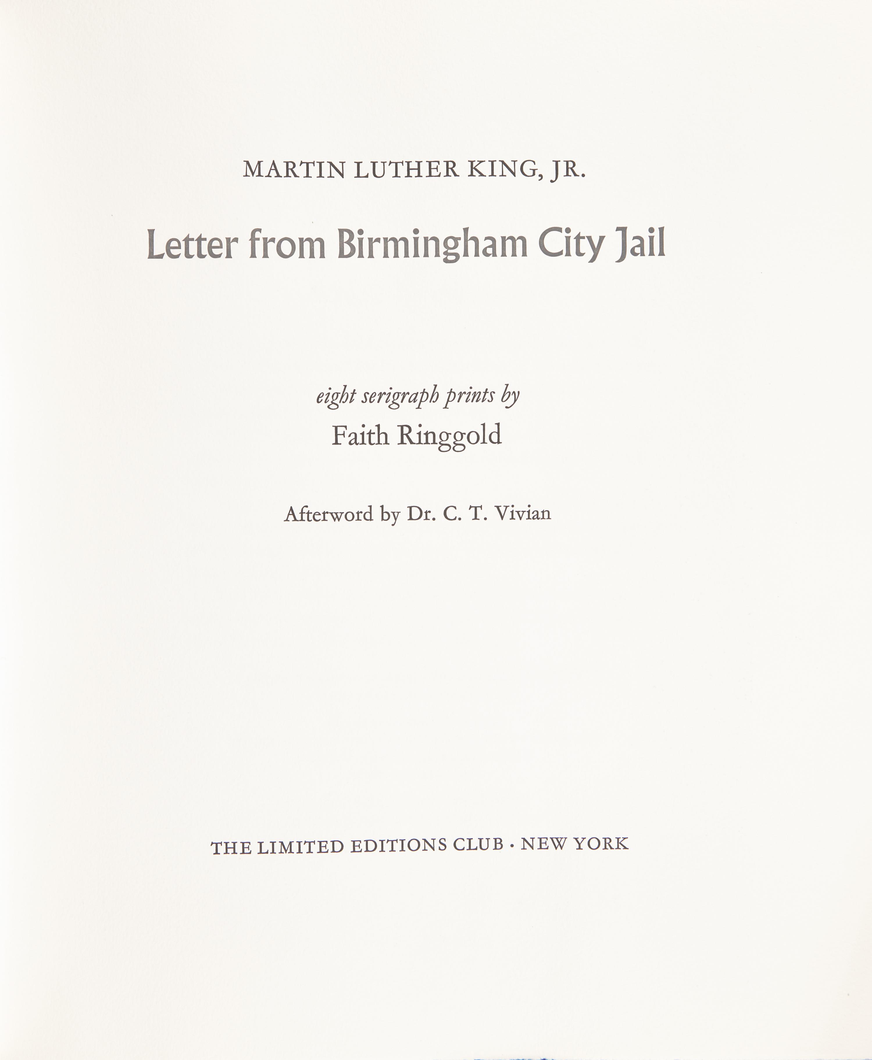 [Limited Editions Club] King, Martin Luther, Jr. Letter From Birmingham City Jail