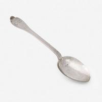A silver tablespoon Jurian Blanck, Jr. (1644-1715), New York, NY, circa 1690