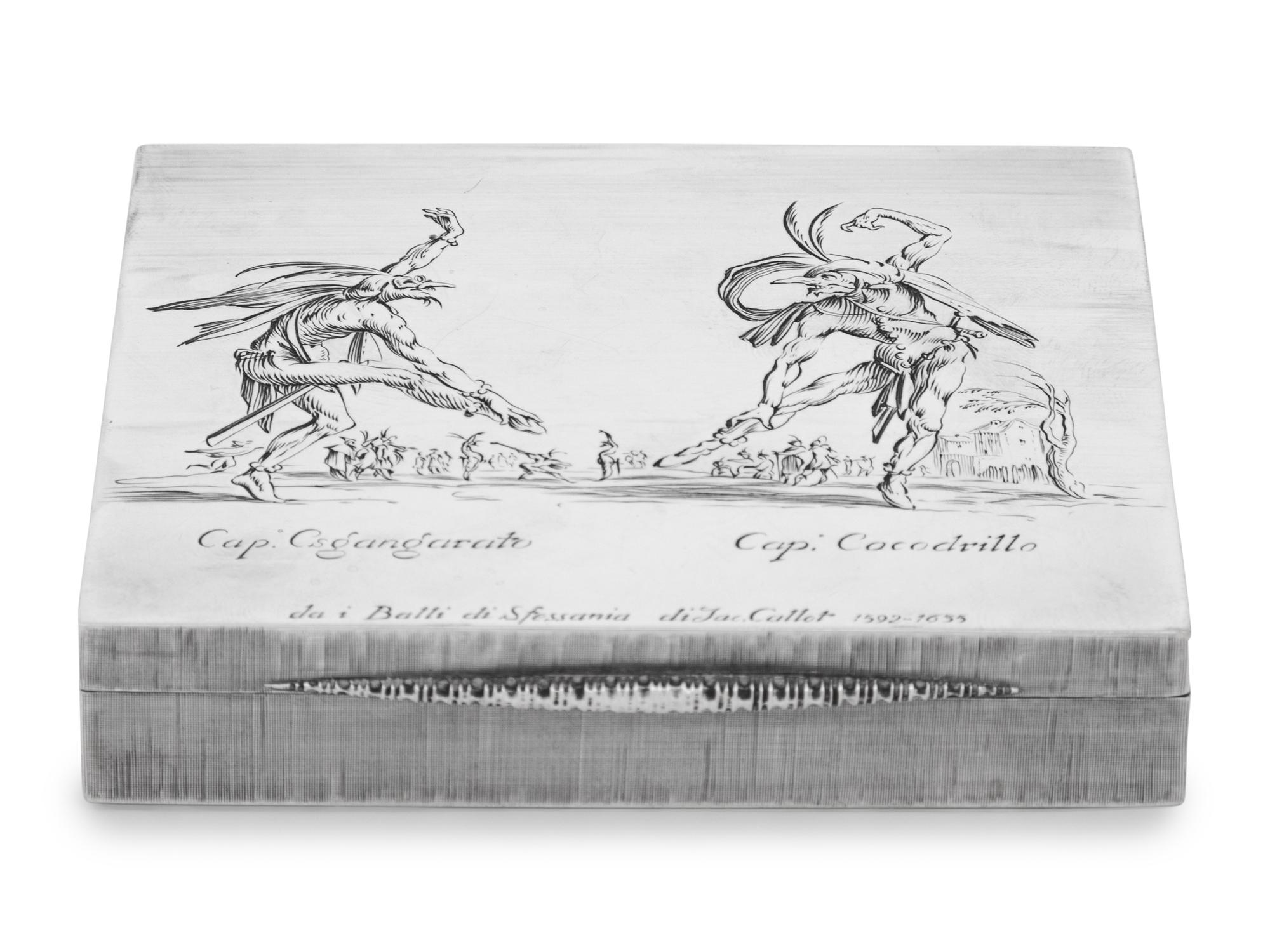A Buccellati Silver Cigarette Box