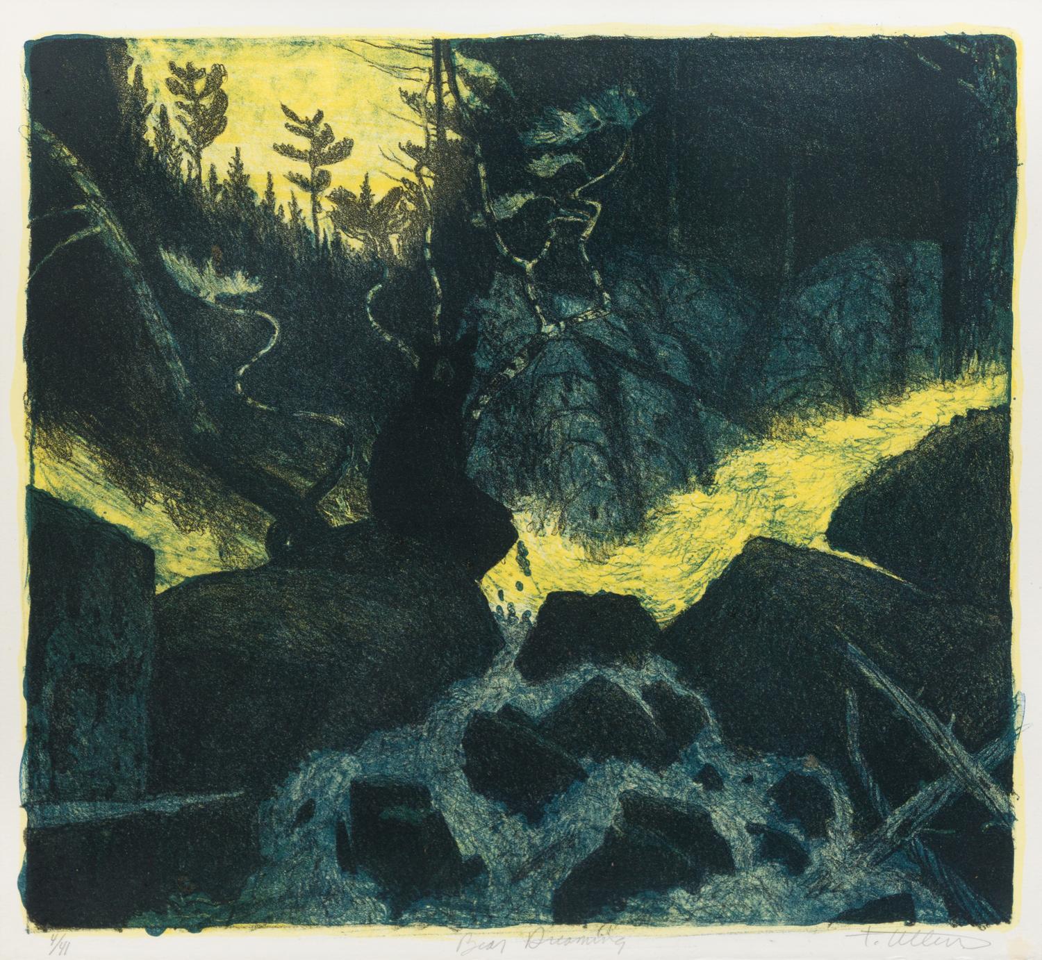 Tom Uttech, (American, b. 1942), Bear Dreaming