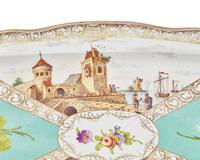 A Meissen Porcelain Platter and a Set of Four Bowls