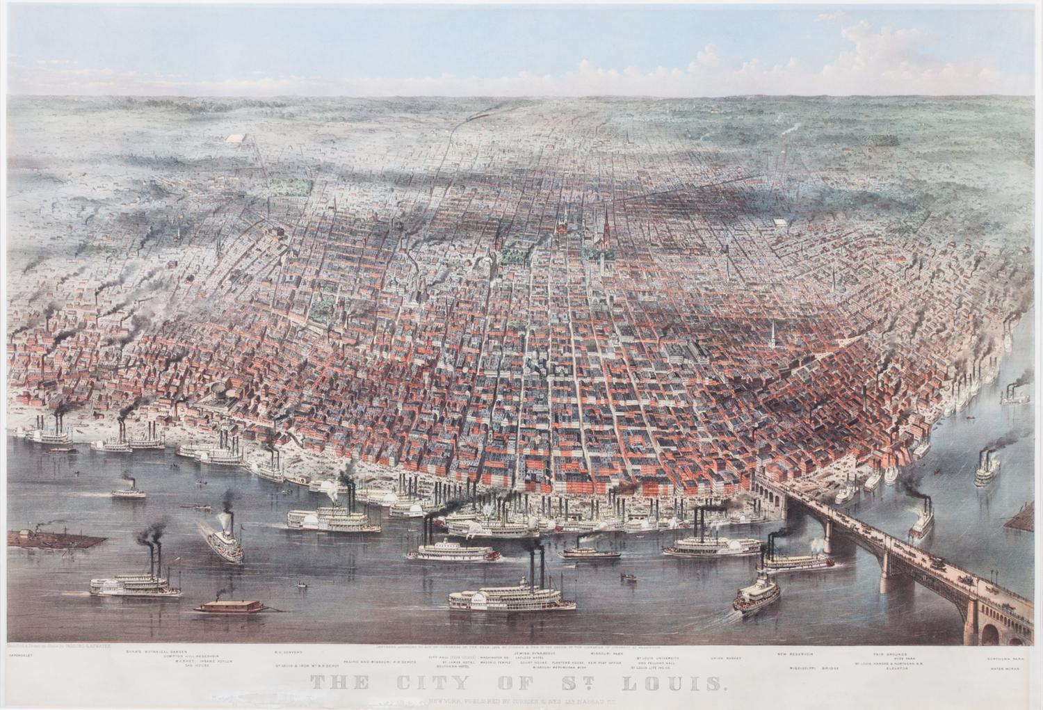 CURRIER & IVES Sight: 22 5/8 x 33 inches.