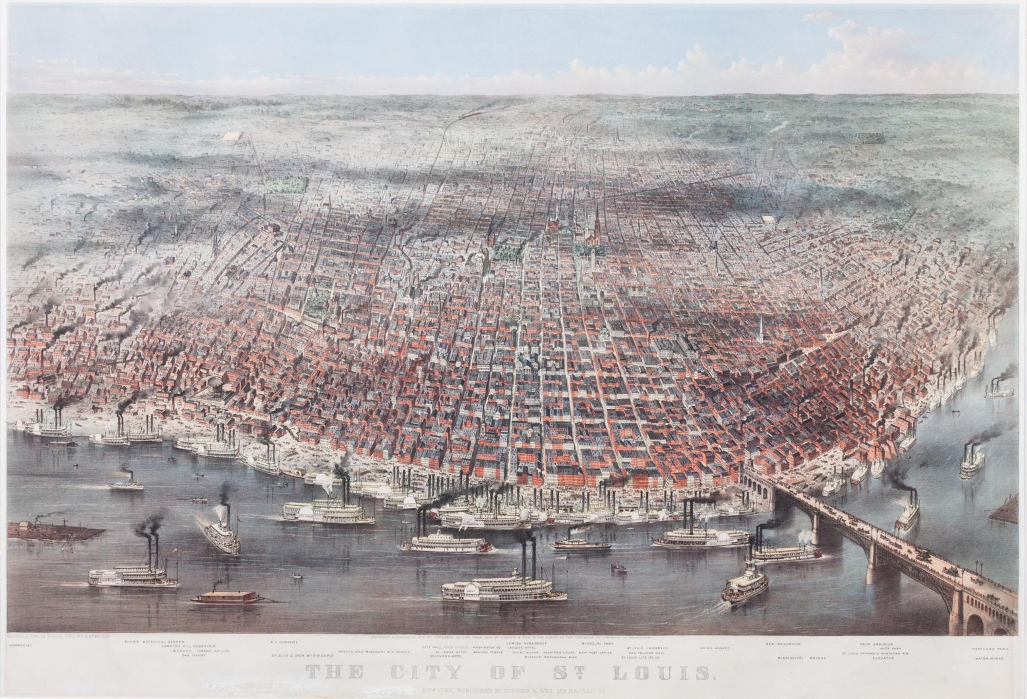 CURRIER & IVES Sight: 22 5/8 x 33 inches.