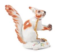 A Meissen Porcelain Squirrel