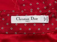 Christian Dior by John Galliano , Red Belted Cocktail Dress