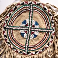 Apache Beaded Hide Bag