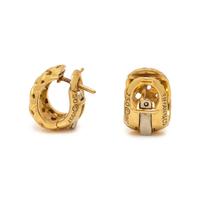 TIFFANY & CO., YELLOW GOLD 'VANNERIE' EARRINGS