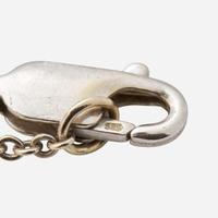 A 14K White Gold and Diamond Necklace