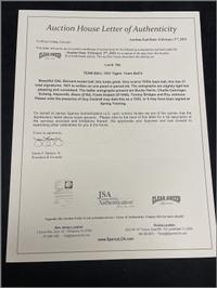 A 1931 Detroit Tigers Team Signed Autograph Baseball (JSA Auction Letter),