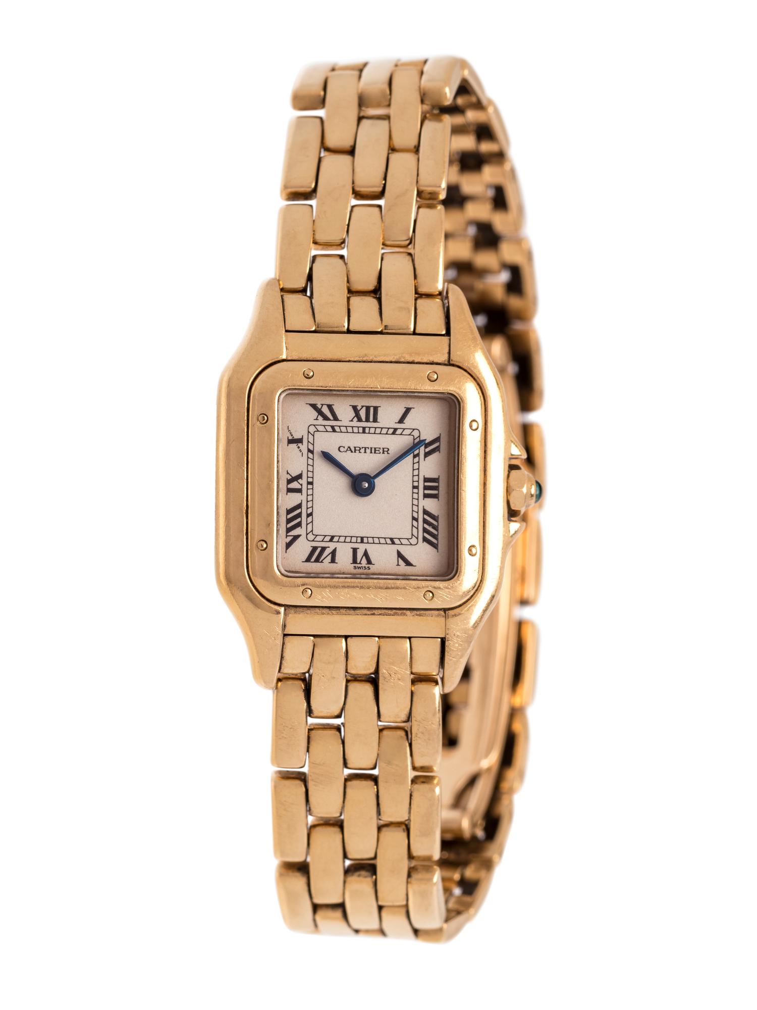 CARTIER, 18K YELLOW GOLD REF. 1070 'PANTHÈRE' WRISTWATCH