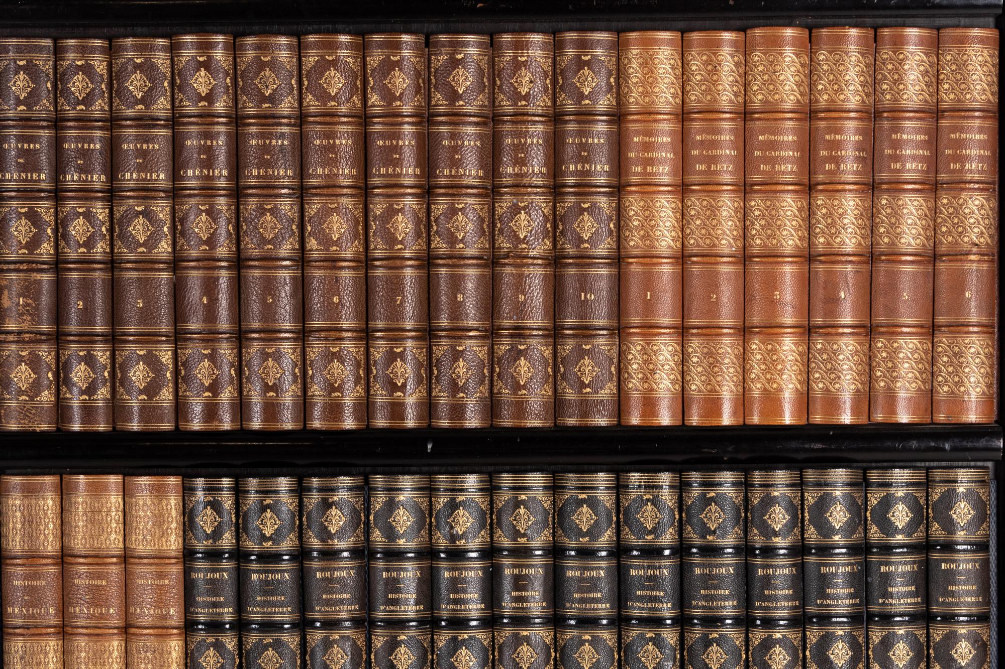 A Pair of Faux Book Wall Panels