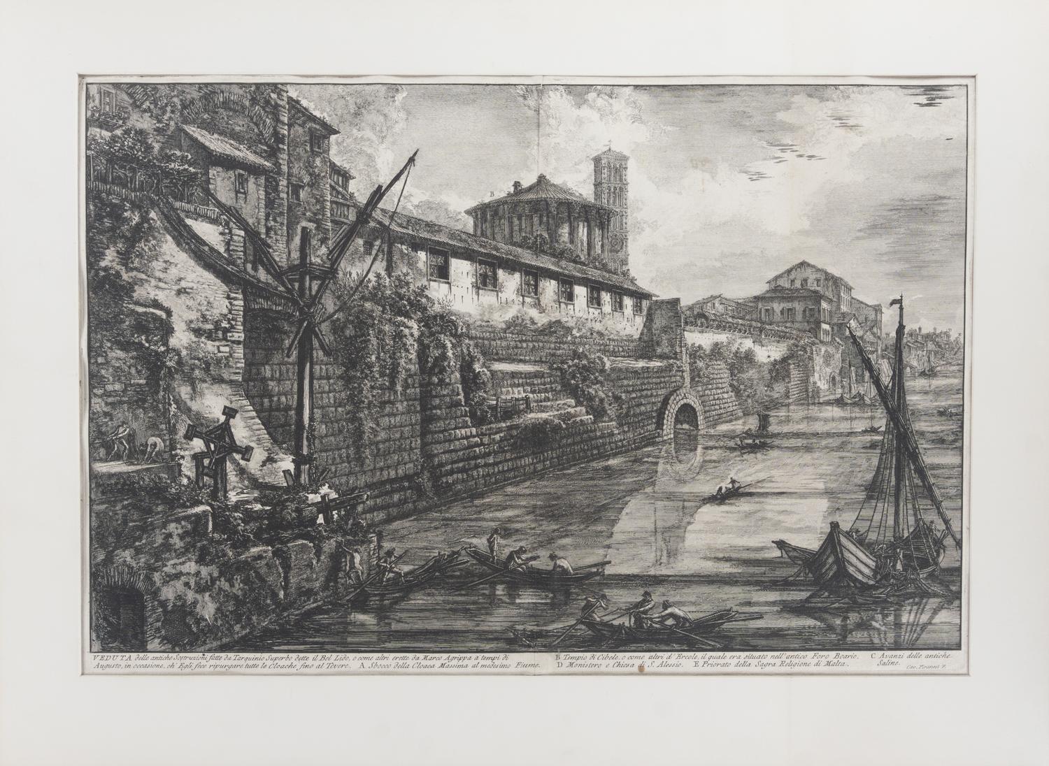 A group of 12 plates from Vedute di Roma and Le Antichità Romane , 18th century