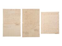 SANDS, Joshua (1757-1835). 3 ALSs. New York, 1798. Construction of Eaton's Neck Lighthouse.