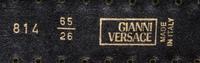 A Gianni Versace Black Leather Belt, Size 65/26.