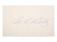 GRANT, Ulysses S. (1822-1885). Card signed ("U.S. Grant"). [ With: ] Executive Mansion cover.