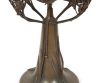 A Pairpoint Puffy Three Color Rose Table Lamp