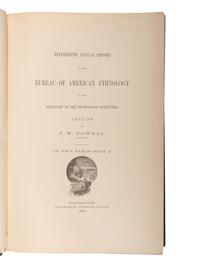 [NATIVE AMERICANS - ETHNOLOGY]. A group of ethnology reports and books regarding the Ojibwe, Sioux, and broad studies of tribes in North and South America, comprising: