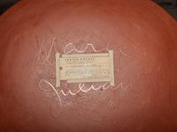 Painted Redware Pottery Plate, 1925-1943
