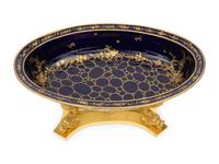 A Sèvres Style Porcelain Center Bowl on Gilt Bronze Stand