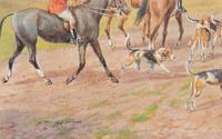 Henry Murray (British, 19th Century) Hunting Scenes watercolor on paper