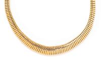 YELLOW GOLD TUBOGAS NECKLACE