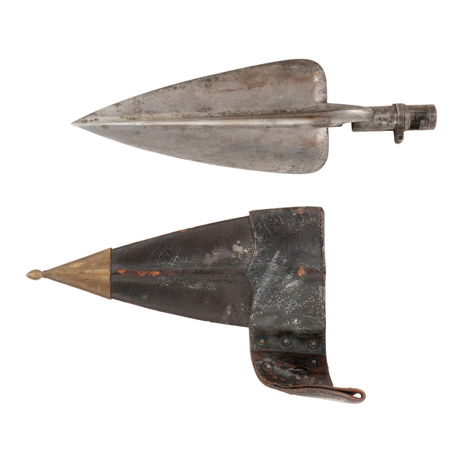 Rare US Model 1869 Trowel Bayonet & Scabbard