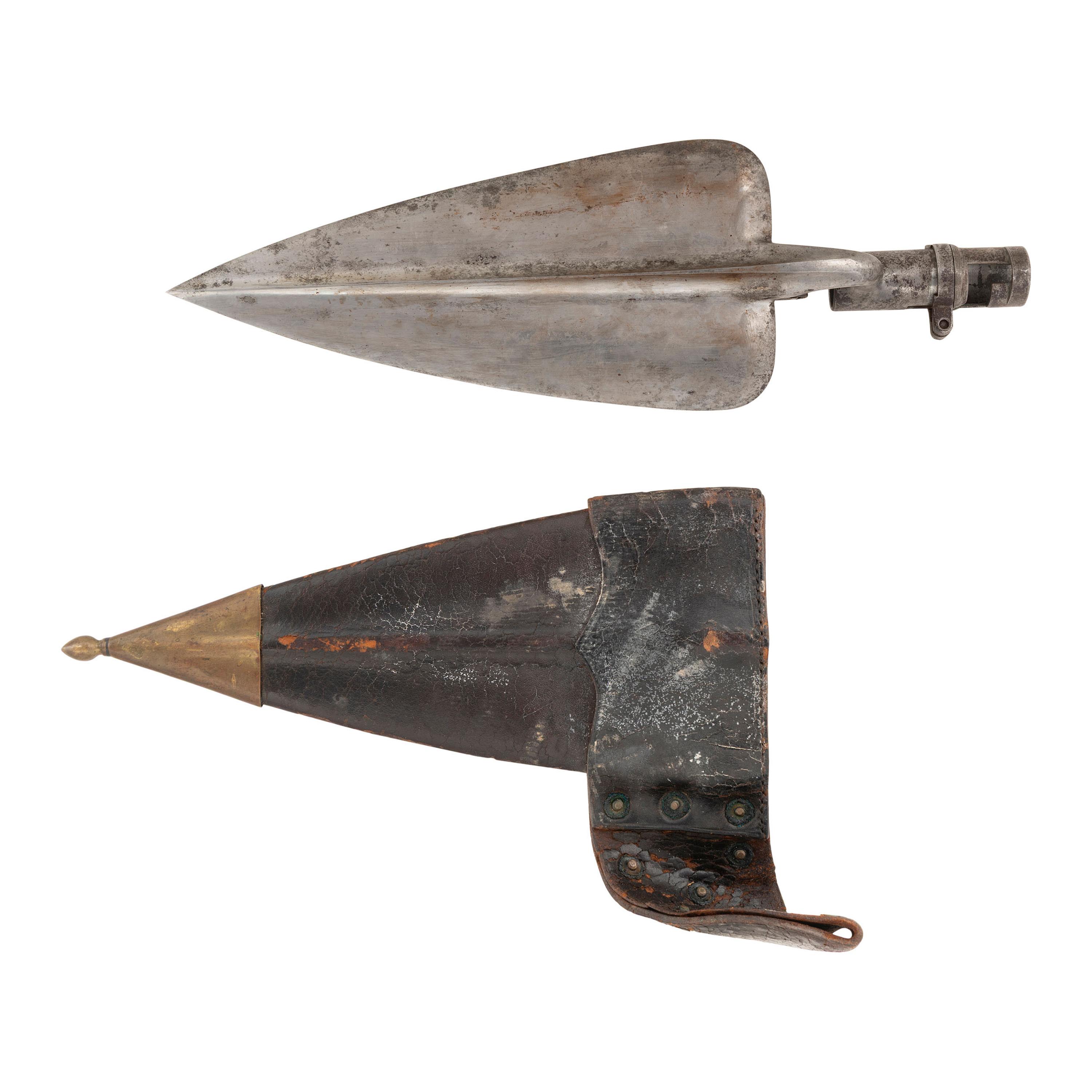Rare US Model 1869 Trowel Bayonet & Scabbard