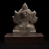 A carved stone figure of Ganesh 象神石雕 South Indian, 14th/15th century or earlier ???? ???????