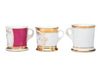 Three Musician's Porcelain Occupational Shaving Mugs