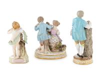Three Meissen Porcelain Figures
