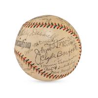 A 1931 Chattanooga Lookouts Team Signed Autograph Baseball