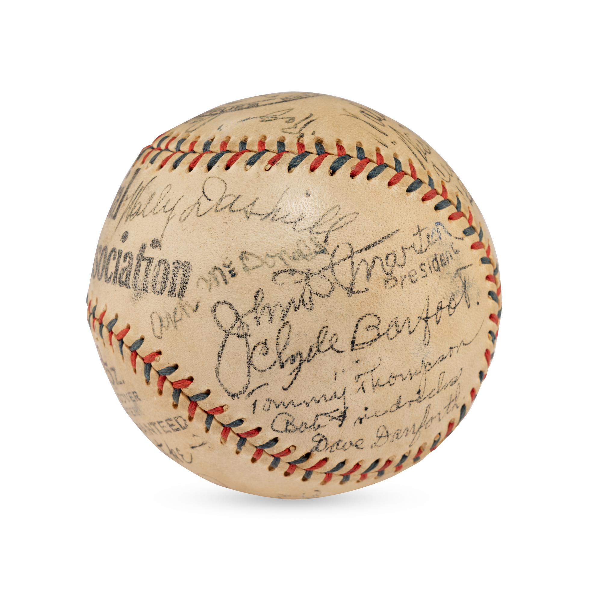 A 1931 Chattanooga Lookouts Team Signed Autograph Baseball