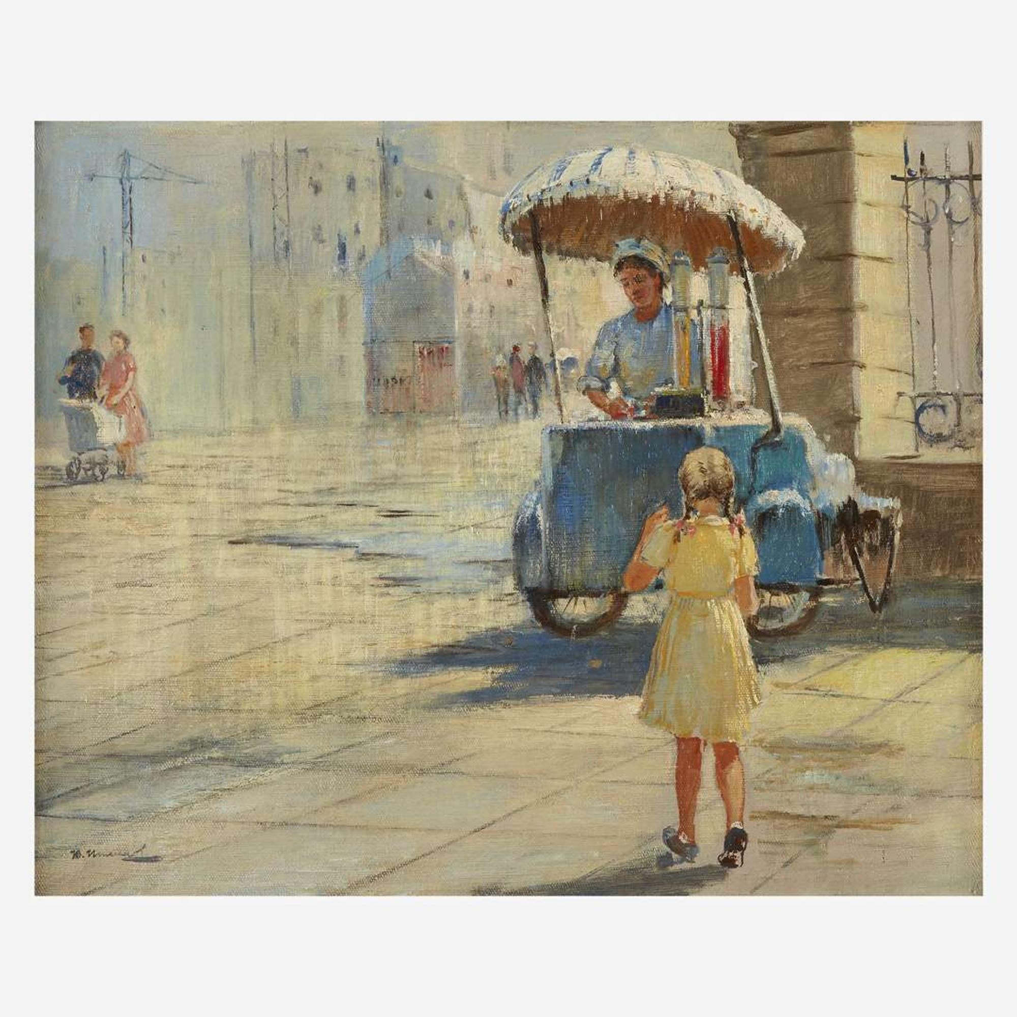 Yuri (Georgiy) Ivanovich Pimenov (Russian, 1903–1977) The Lemonade Stand