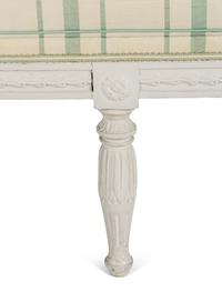A Swedish Neoclassical Grey-Painted Sofa